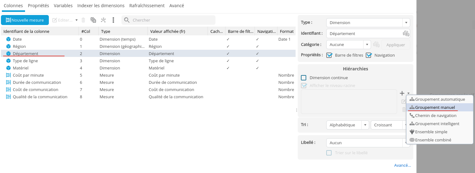 Hiérarchie manuelle