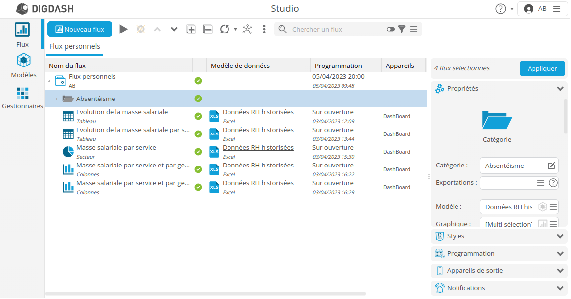 Page ouverture Studio