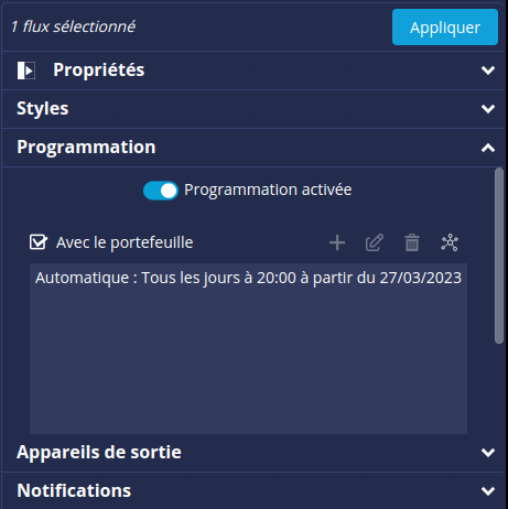 Programmation