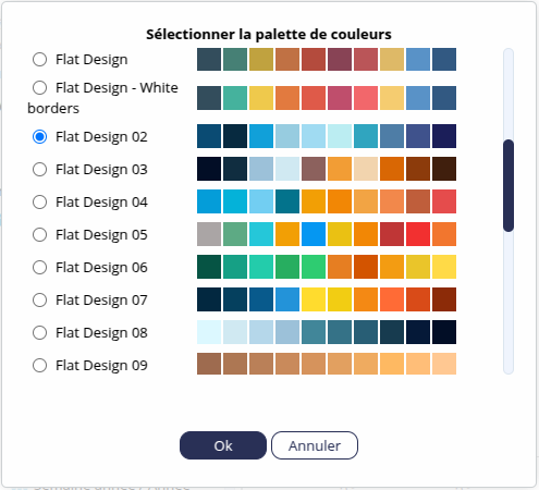 Palette de couleurs