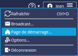 Menu déployable
