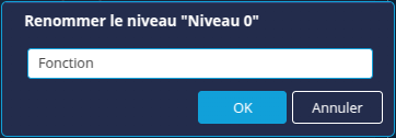 Renommer le niveau