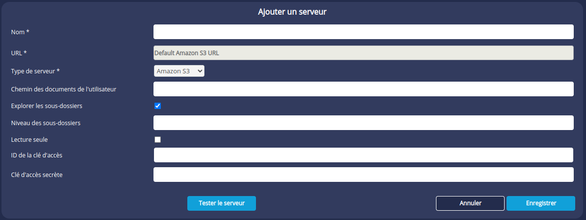 Ajouter serveur