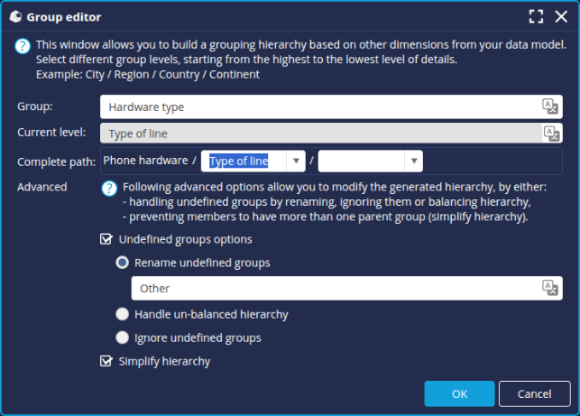 Group editor