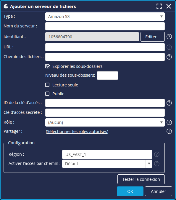 Nouveau serveur Amazon