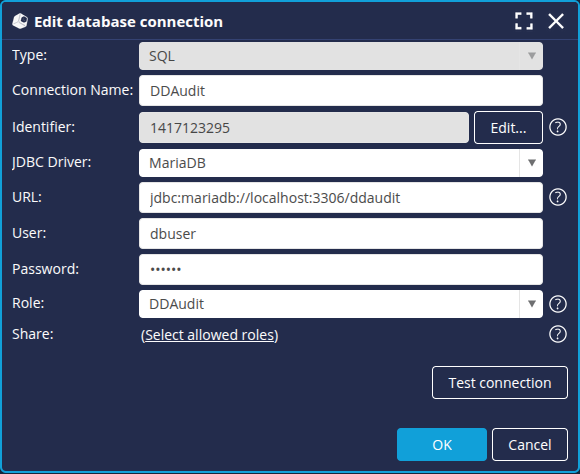 DDAudit connection
