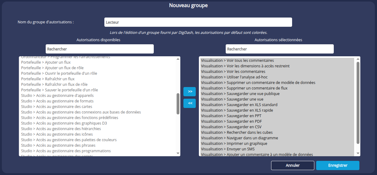 Nouveau groupe