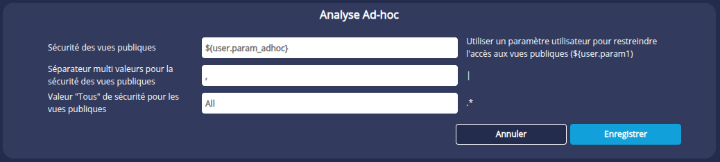 Analyse ad hoc
