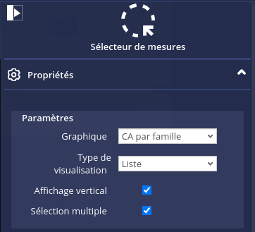 Sélecteur de mesures