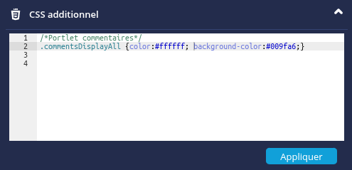 Ajout CSS