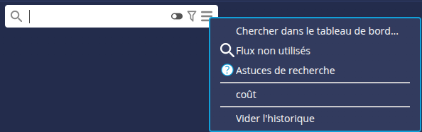 Options recherche