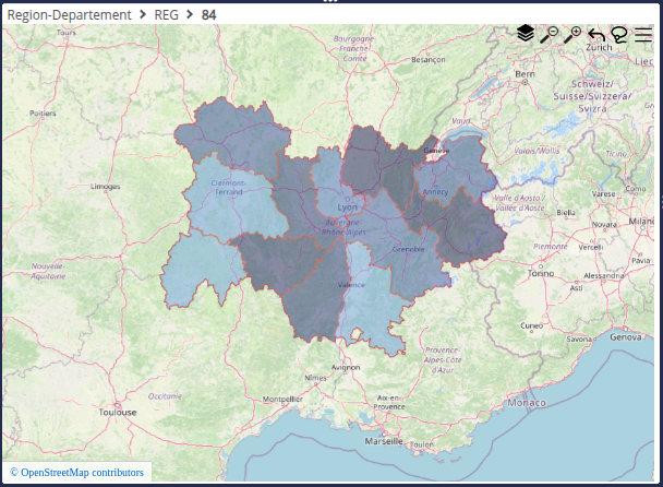 Sélection département