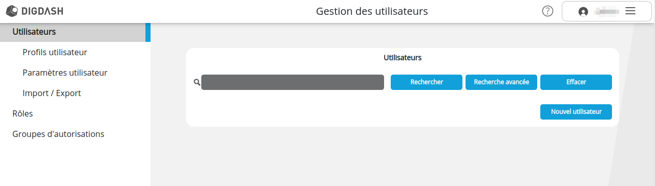 Gestion des utilisateurs